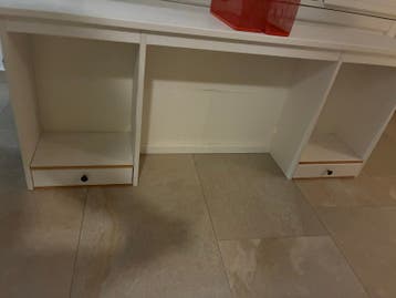 GRATIS Wit opzet voor bureau met lades en opbergvakken