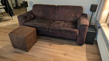2,5-zits bank met hocker
