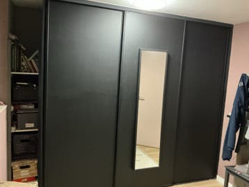 Kledingkast met schuifdeuren zonder spiegel  239 hoog