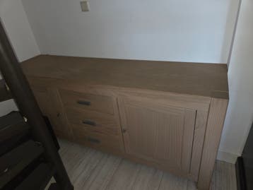 Eikenhouten dressoir met lades en deuren