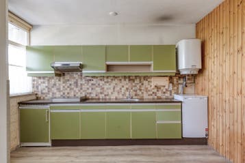 Groene Bruynzeel keuken uit jaren '70, gratis