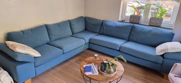 Grote hoekbank met wasbare kussens - 2.90 x 3.00m