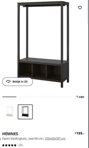 Gratis kledingrek (IKEA Hemnes) - z.s.m. afhalen!
