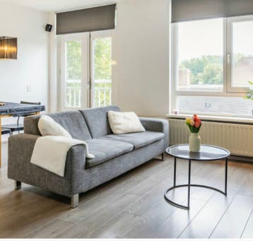 Comfortabele grijze driezitsbank