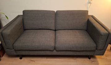 antraciet kleurige bank (2,5 zits)