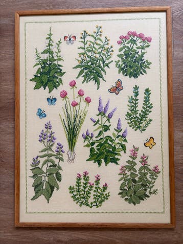 Geborduurde Botanische Tuin Lijst