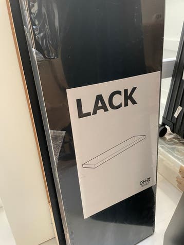 Nieuwe IKEA LACK wandplank - Zwart