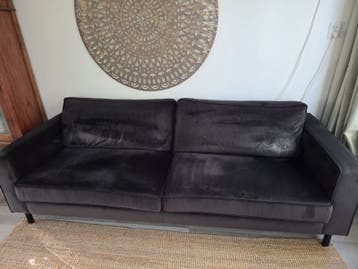 Bank antraciet 230cm (gratis op te halen)