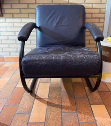 Vintage paarse relax fauteuil jaren 80.88