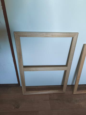 Houten frames 60x60cm, 70x50cm, 40x30cm