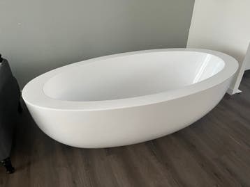 Modern Vrijstaand Bad - Wit Ovaal Design