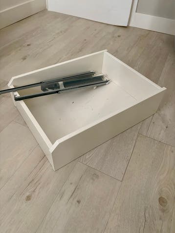 Ikea lade met rails