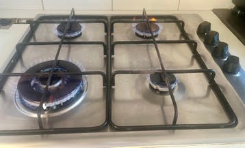 Kook plat met vier branders