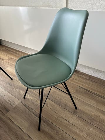 6 eetkamerstoelen - Groen ZSM OPHALEN GRATIS