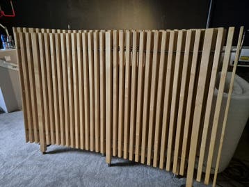 Houten kamerscherm / roomdivider