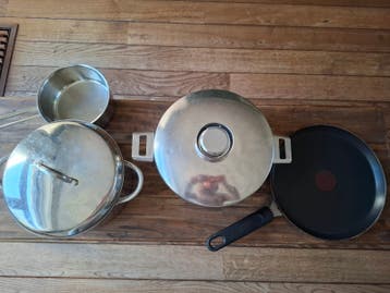 GRATIS kookpannen, steelpan, pannekoekenpan