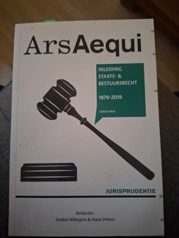 Ars Aequi: Inleiding Staats- & Bestuursrecht (1879-2019)