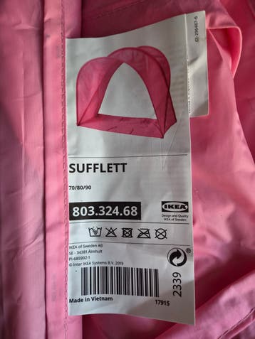 IKEA SUFFLETT bedtent roze - gratis afhalen