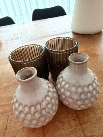 Gratis theelichthouders & mini vaasjes