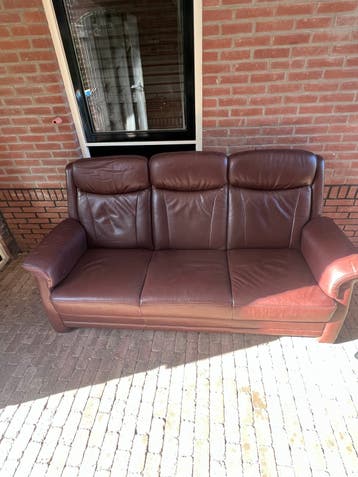 Gratis leren bank -Gratis af te halen !!