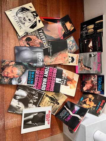Collectie van 20 boeken over tatoeages en (naakt)fotografie