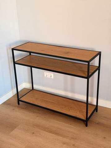 Stijlvolle console tafel/dressoir met 3 planken