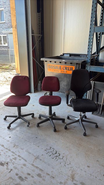 Gratis ophalen. 3x bureaustoel