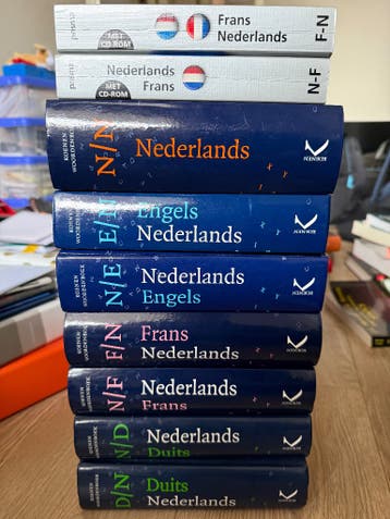 Woordenboeken Nederlands, Engels, Duits en Frans