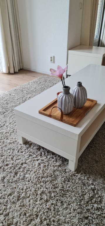 Gratis salontafel/tv meubel wit 150x50cm