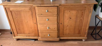 Geloogd grenen dressoir gratis