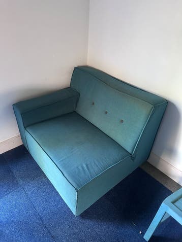 Blauwe Hoekbank GRATIS