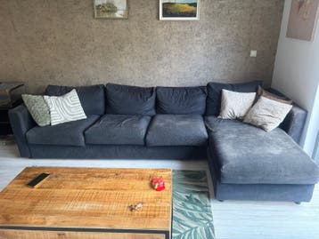 Vimle donkergrijze/zwarte hoekbank ikea