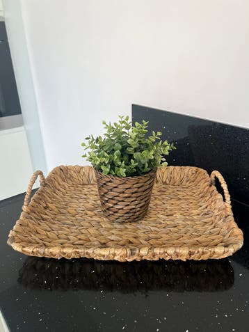 Rotan Dienblad rechthoekig