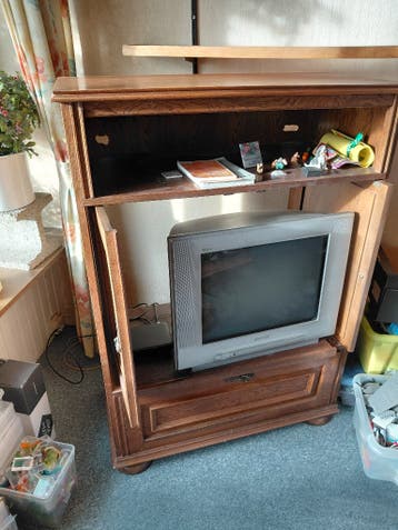 Donker eiken TV-meubel