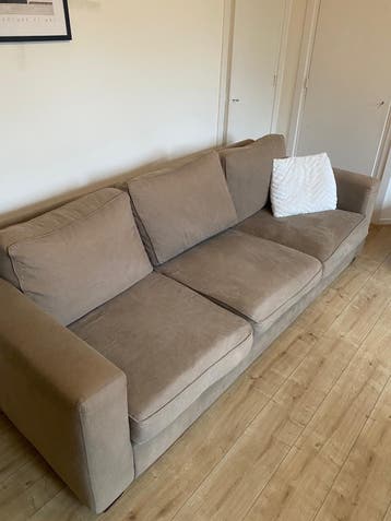 Comfortabele 3-zits bank met wasbare hoezen
