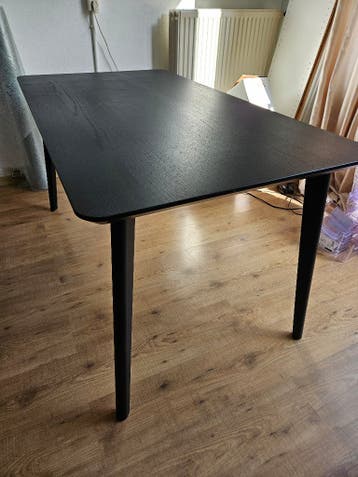 Zwarte tafel 140x78