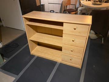 Dressoir - Houten kast met lades en planken