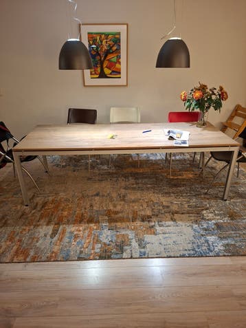 Eiken eettafel 200x90 gratis af te halen