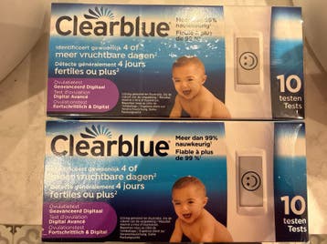 Clearblue ovulatietesten (1 complete doos en 1 met 8 testen)