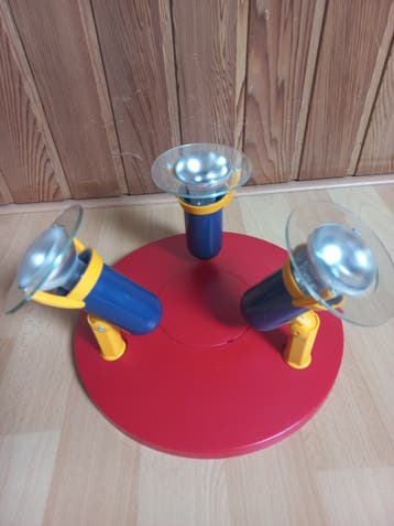 Plafondspot Rood/Blauw/Geel - 3 Spots