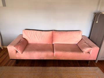 *GRATIS* Roze driezitsbank Nous Living - 240x86x76 cm