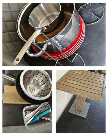Gratis spulletjes en buiten tafeltje