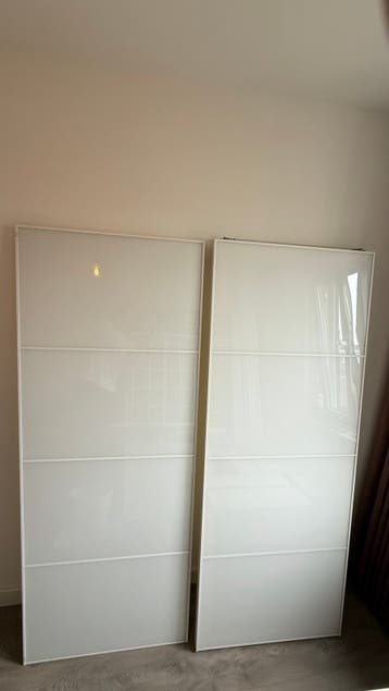 GRATIS IKEA PAX Schuifdeurframes met rail, wit, 150x201cm