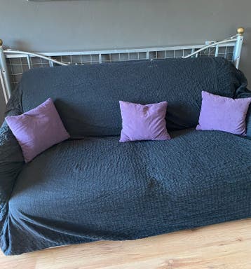 GRATIS: Metalen slaapbank / bedbank (200x135 cm)