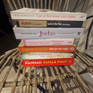 Gratis: Boekenpakket: 7 diverse titels, romans en thrillers